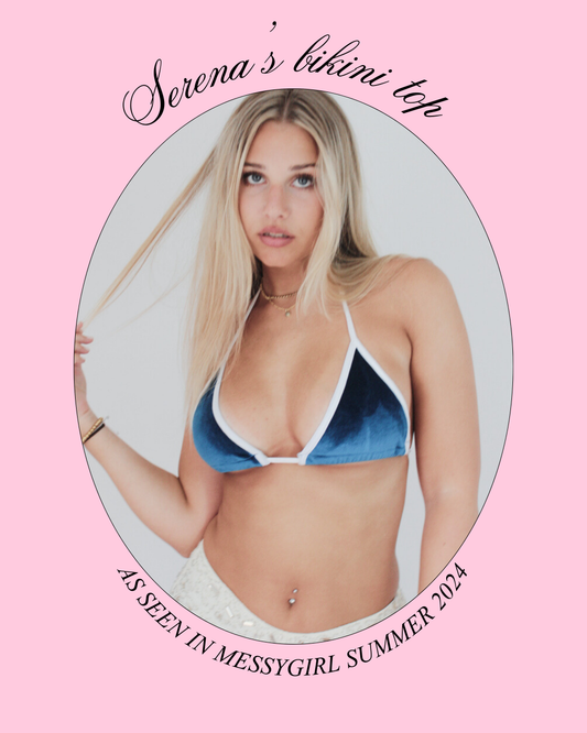 Serena's Velvet Bikini Top