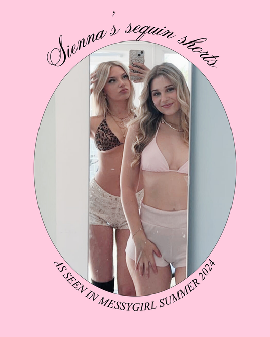Sienna's sequin shorts